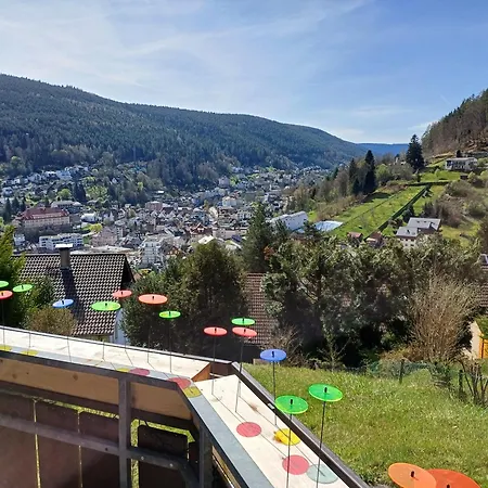 Ferienwohnung Panoramablick Bad Wildbad Exterior foto