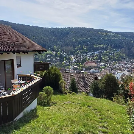 Ferienwohnung Panoramablick Bad Wildbad Exterior foto
